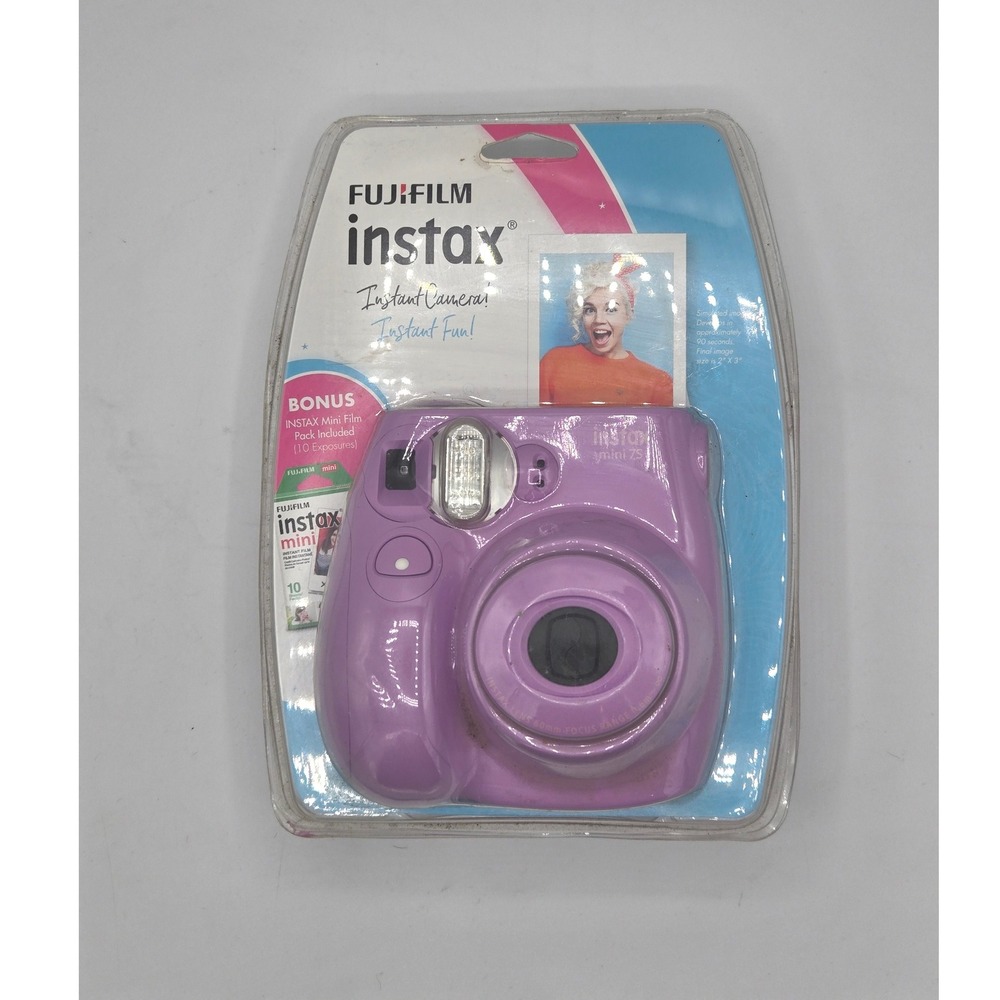 NEW/SEALED! Fujifilm Instax Mini 7S Instant Camera - Purple!‎
